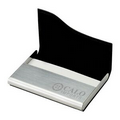 Metal & Leatherette Business Card Case